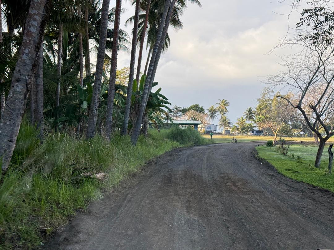 Lalaura Road patrol grading — Completed section ready for traffic